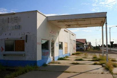 Pecos, Texas old gas station
