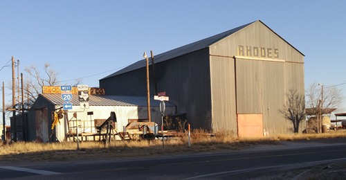 Ector County, Penwell TX - Defunct Rhodes Welding Company  