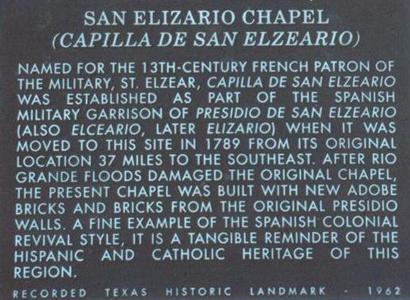 San Elizario chapel  historic landmark marker,  San Elizario Texas