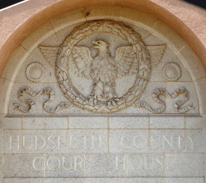 Sierra Blanca, TX - Hudspeth County Courthouse eagle