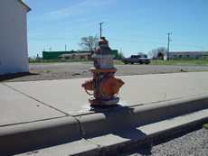 Fire hydrant in Wink, Texas