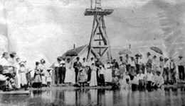 Baptism in Wink, Texas vintage photo