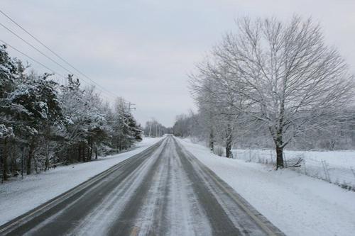 Battle Creek, Michigan driving in snow